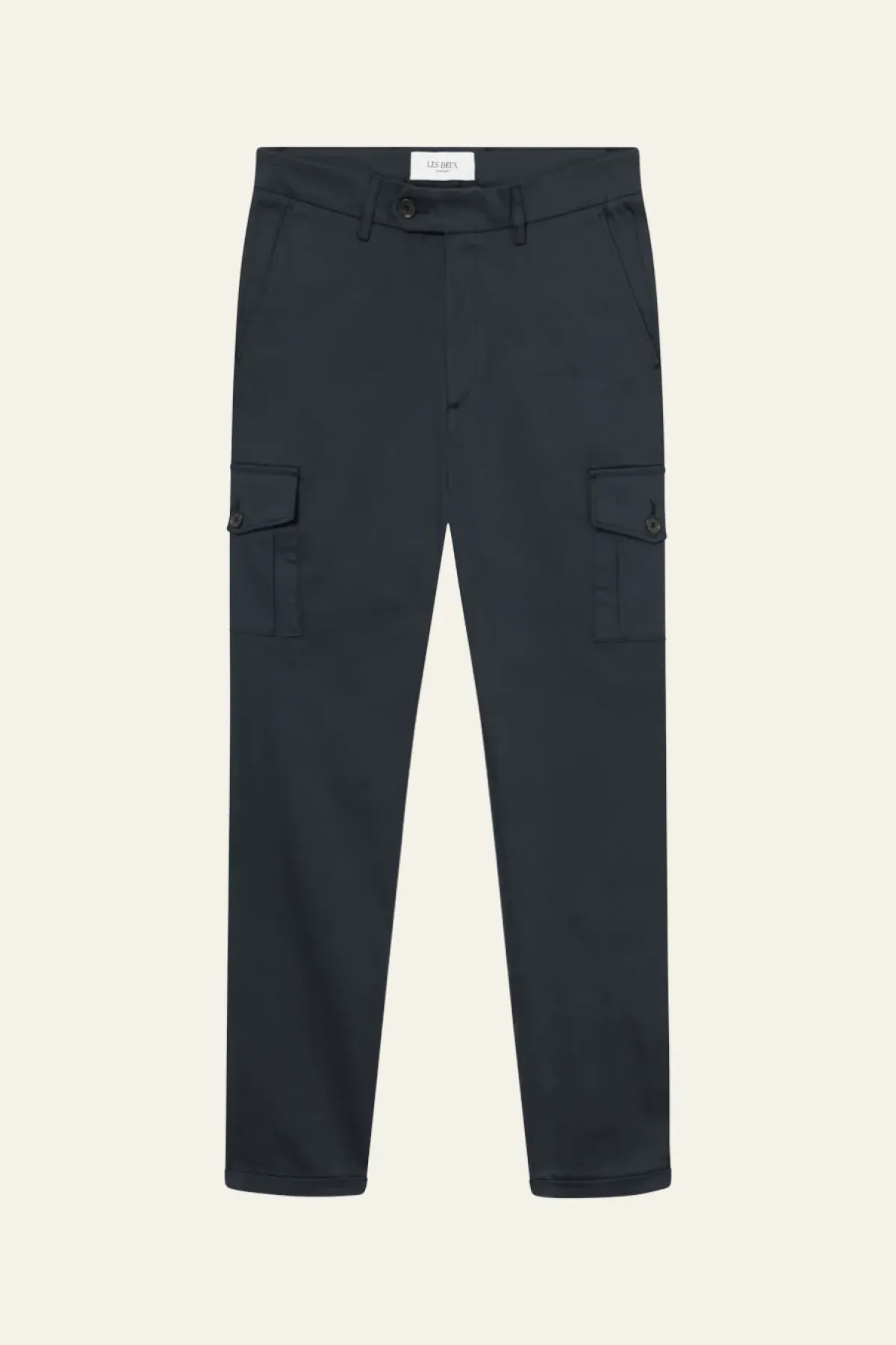 Les Deux Como Cotton Cargo Suit Pants - Navy