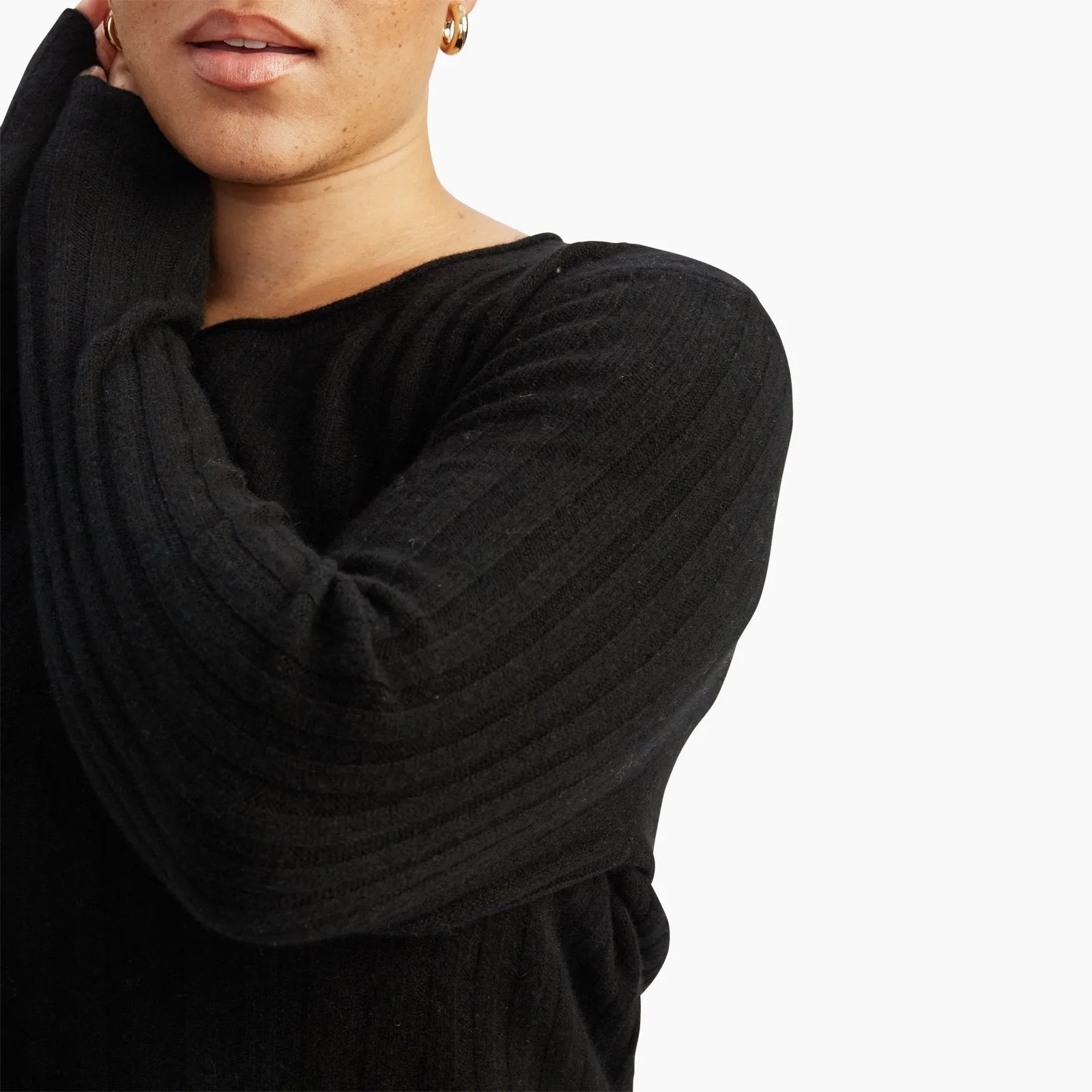 Lightweight Cashmere Ribbed Sweater