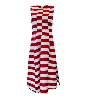 Maison Rabih Kayrouz Striped Silk Blend Tulip Dress. Size 38FR