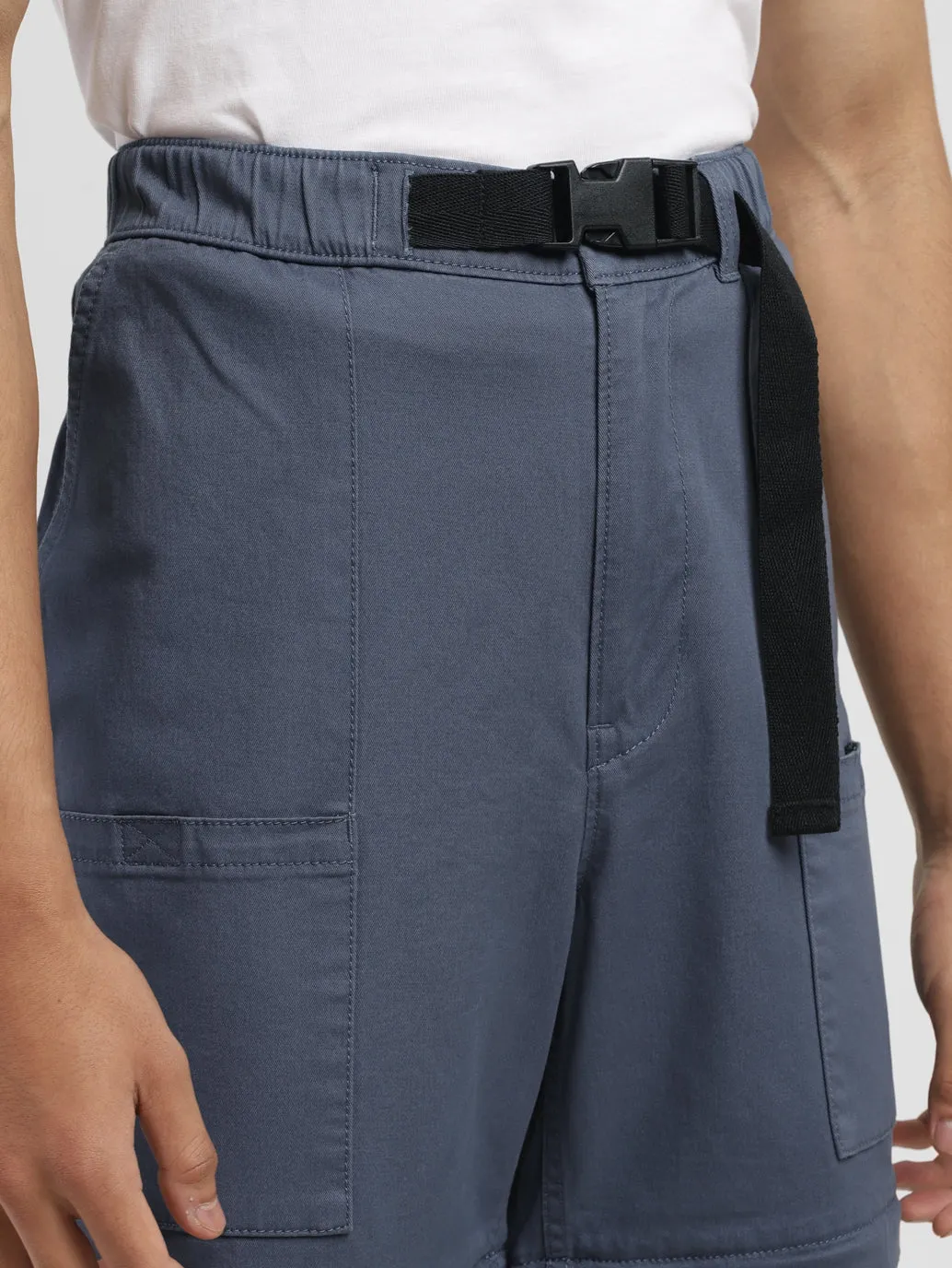 Men's Blue Loose Fit Trousers