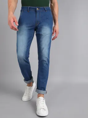 Men's Light Blue Slim Fit Stretchable Jeans