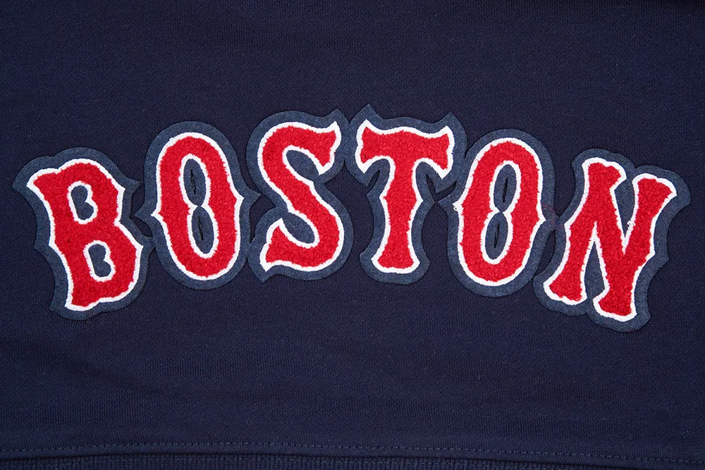 MLB BOSTON RED SOX CLASSIC WOMEN'S HOODIE DRESS (MIDNIGHT NAVY)