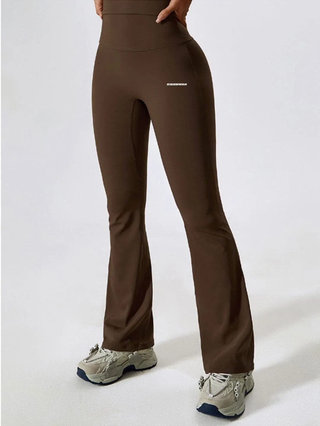 Moco flared fitted scrunch trousers