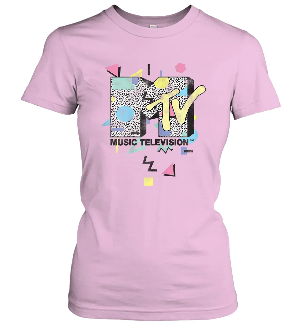 Mtv Retro Shape Design Logo Graphic Women's T-Shirt