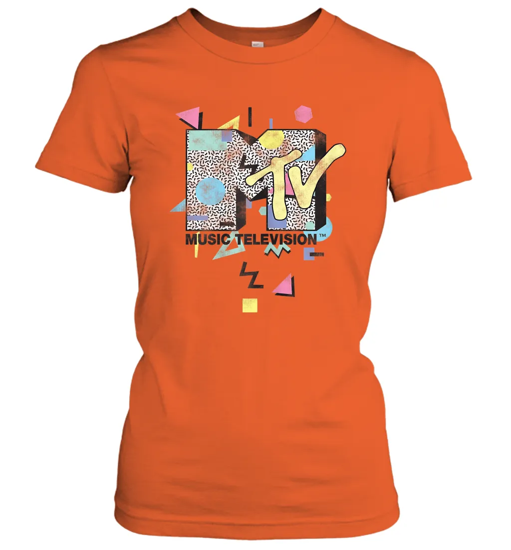 Mtv Retro Shape Design Logo Graphic Women's T-Shirt