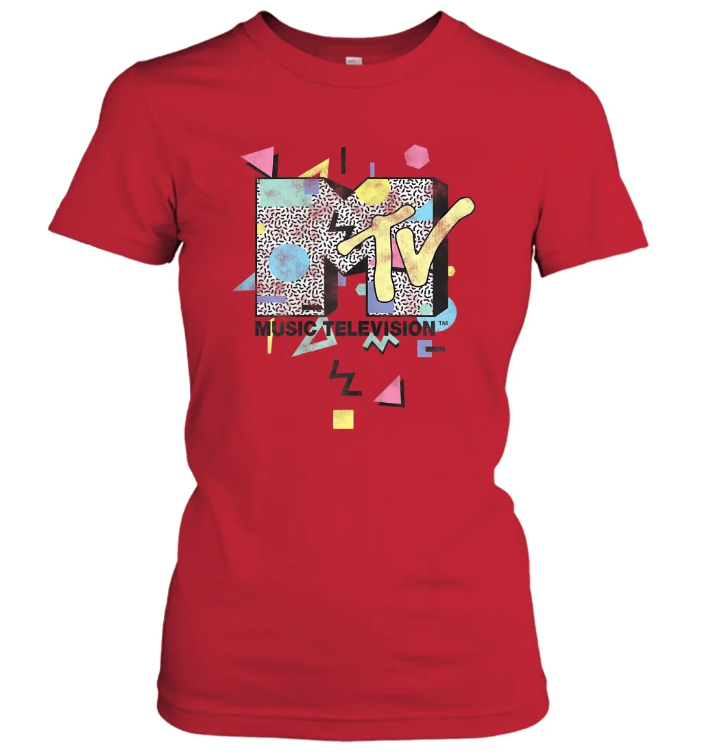 Mtv Retro Shape Design Logo Graphic Women's T-Shirt