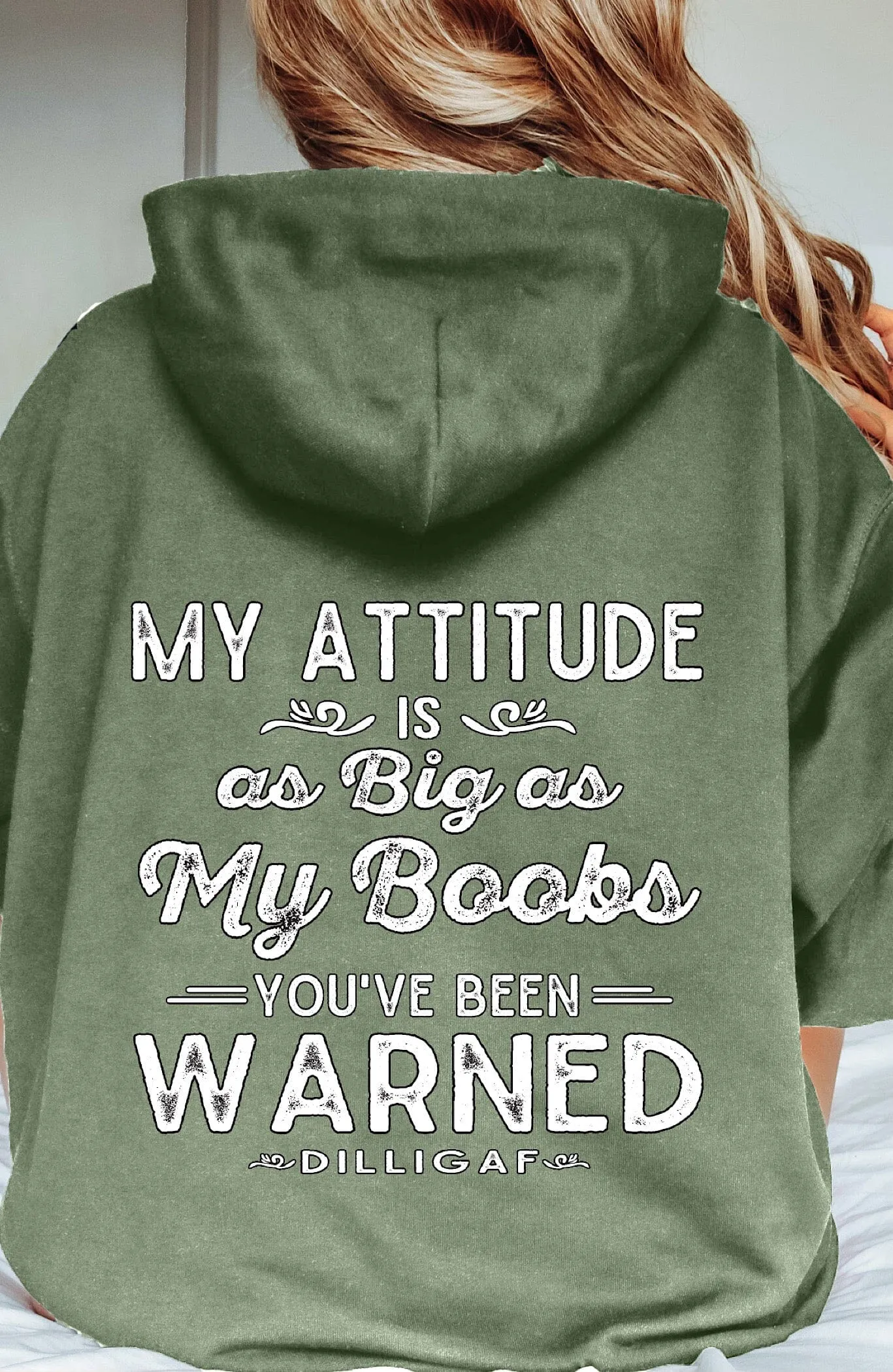 My Attitude Warning Pullover Hoodie