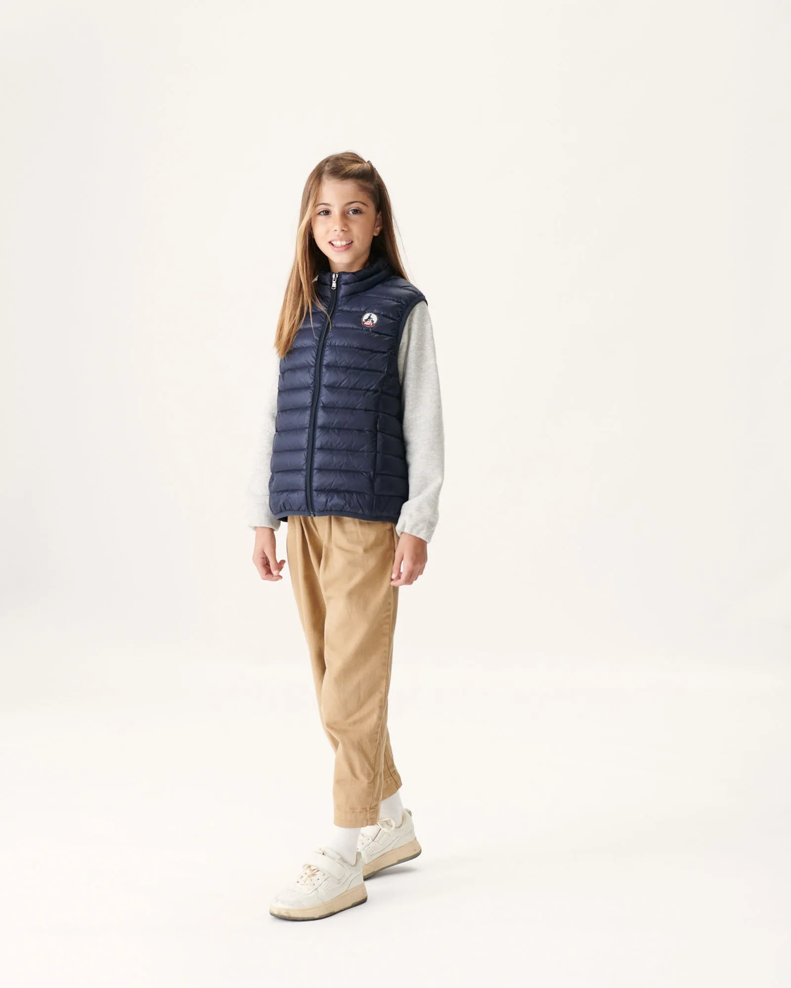 Navy Sleeveless Down Jacket Zoe