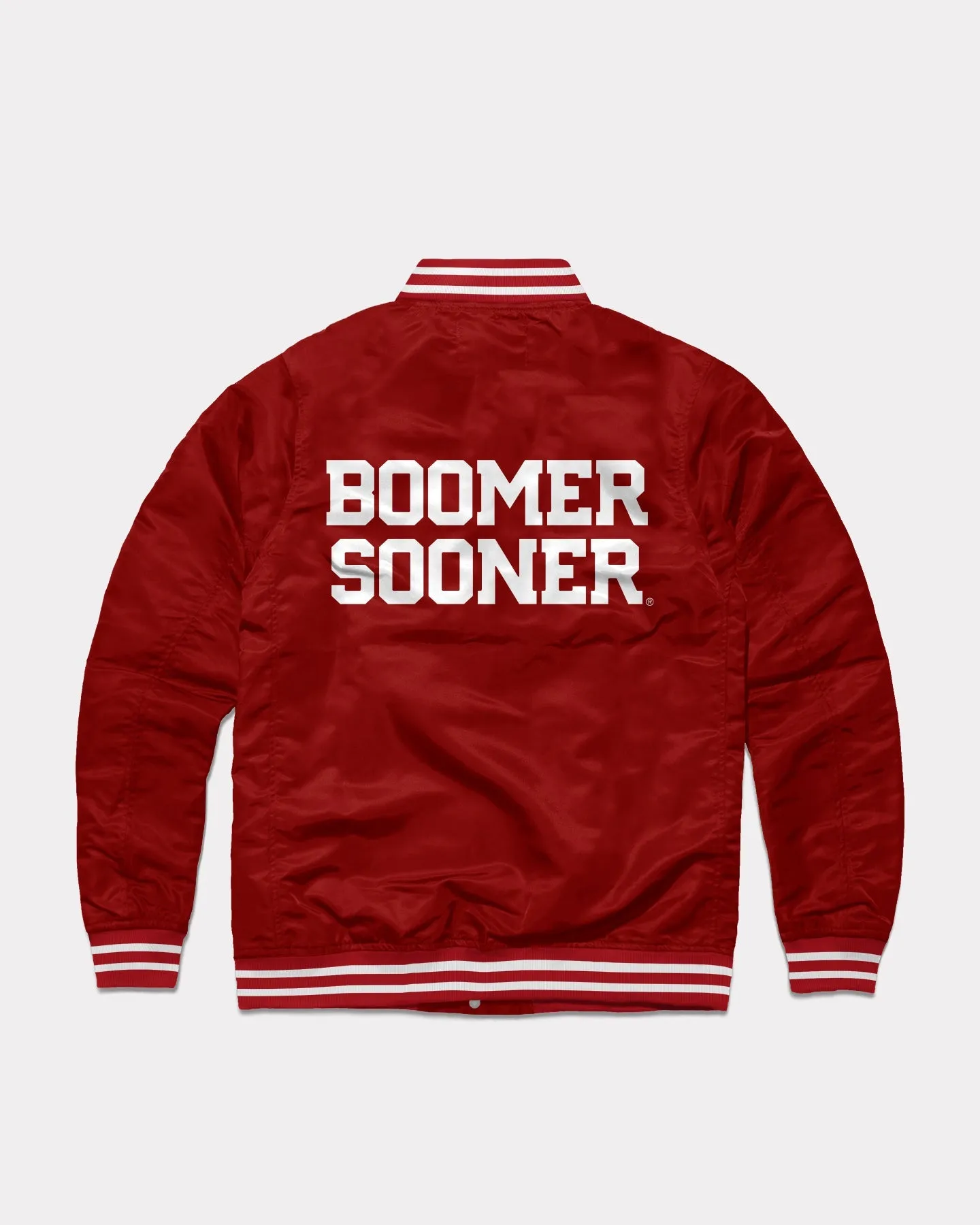 Oklahoma Boomer Sooner Cardinal Varsity Jacket