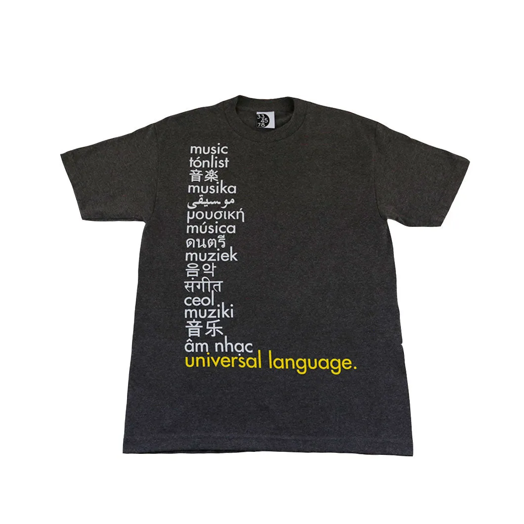 Ongaku Universal Language T-Shirt Charcoal