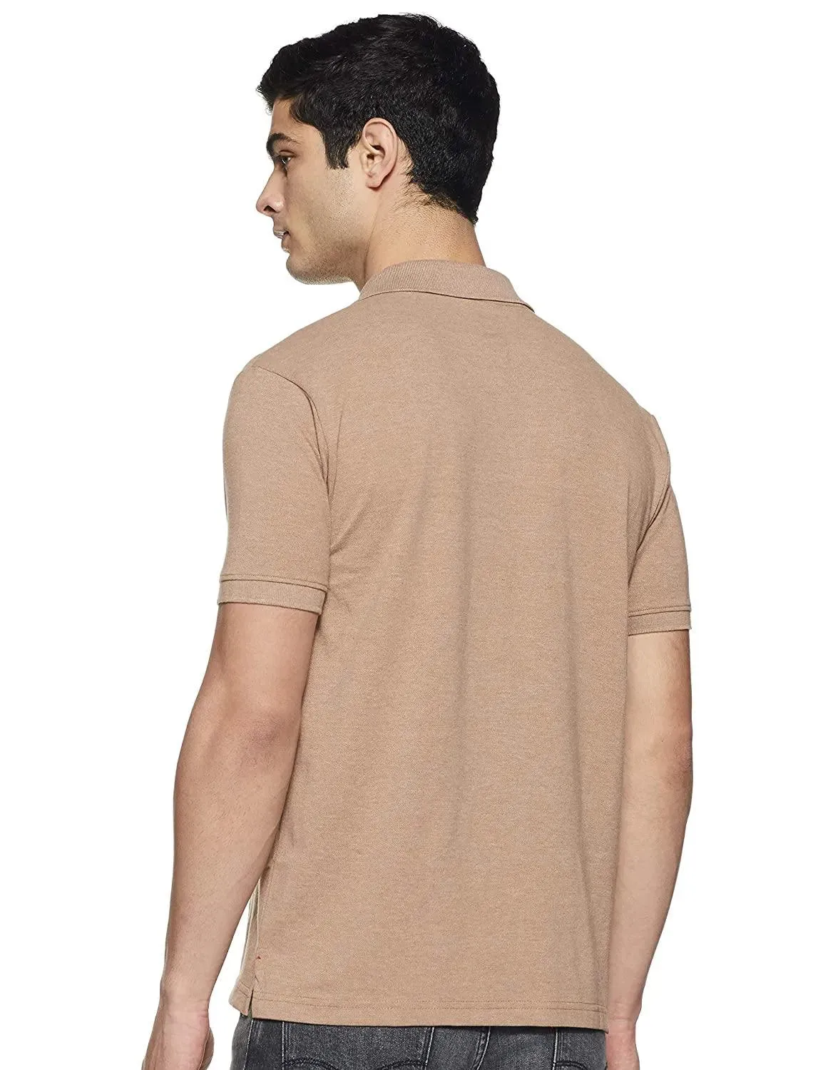 ONN Men's Cotton Polo T-Shirt (Pack of 2) in Solid Airforce Blue-Camel colours