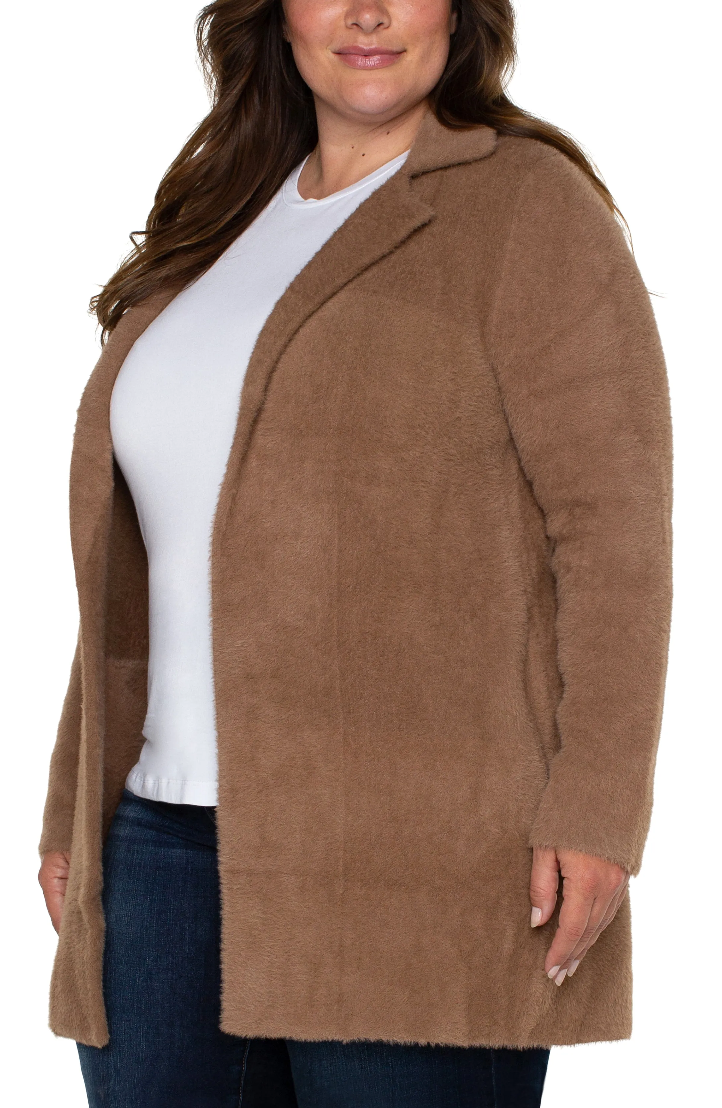 OPEN FRONT COATIGAN SWEATER