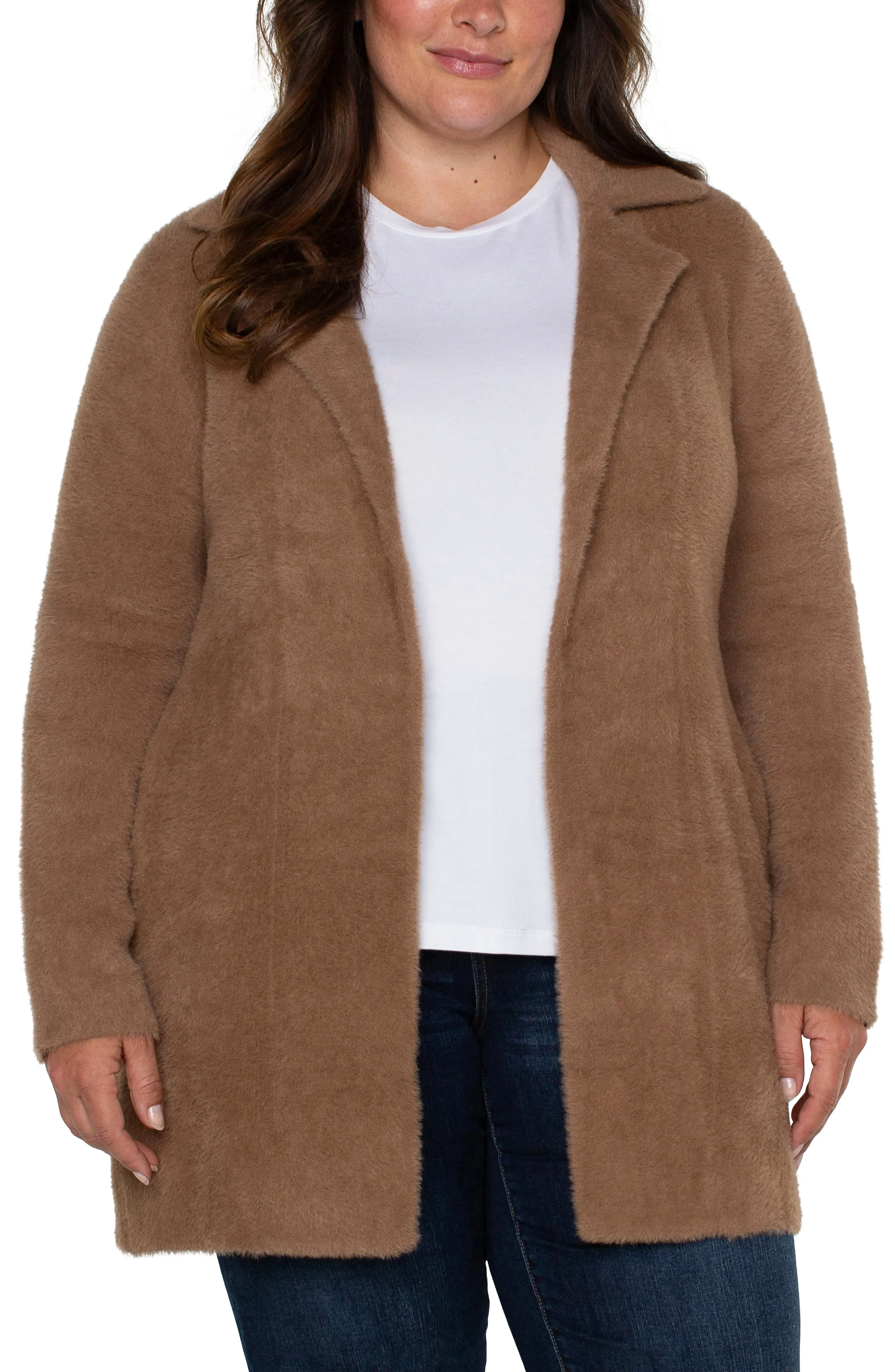 OPEN FRONT COATIGAN SWEATER