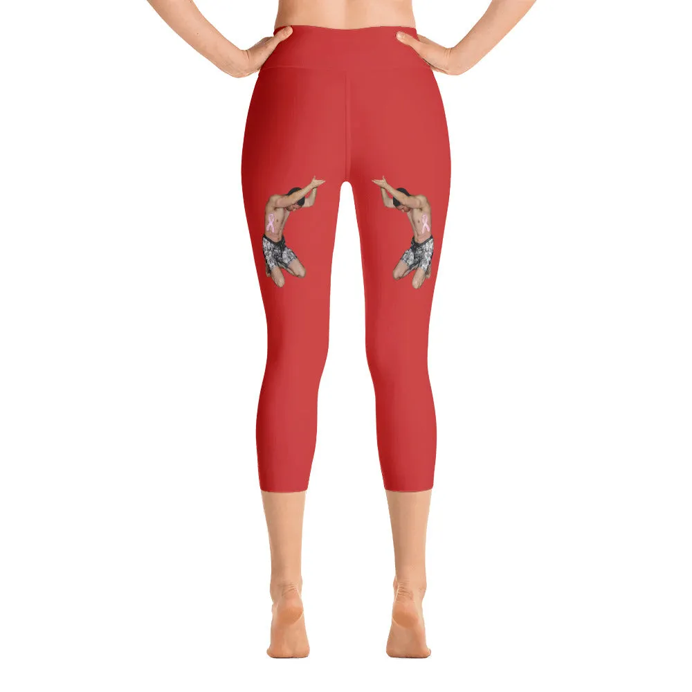 Our best viral leggings red woman power white letters