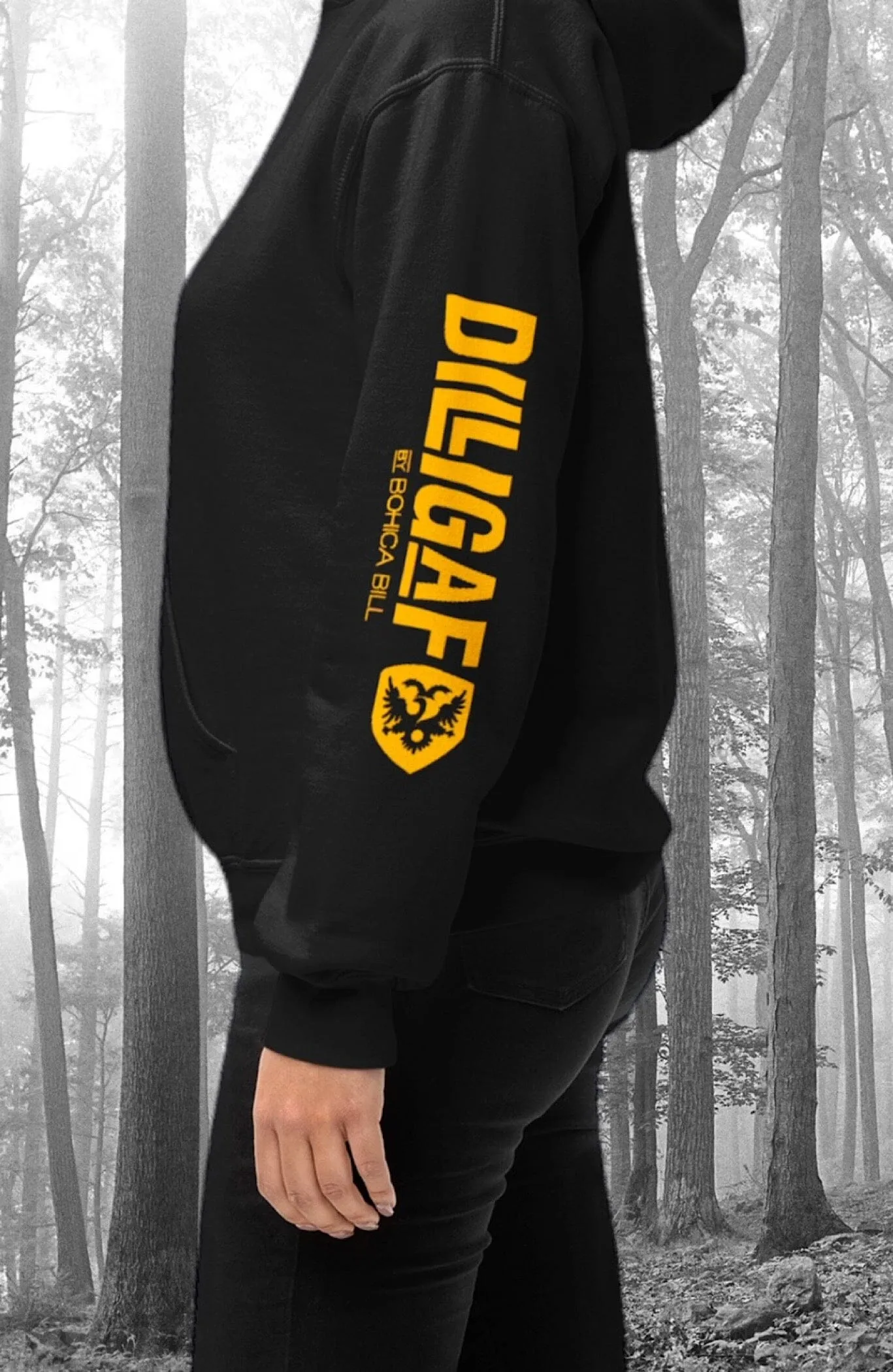 Our Classic DILLIGAF Neon Zip Up Hoodie