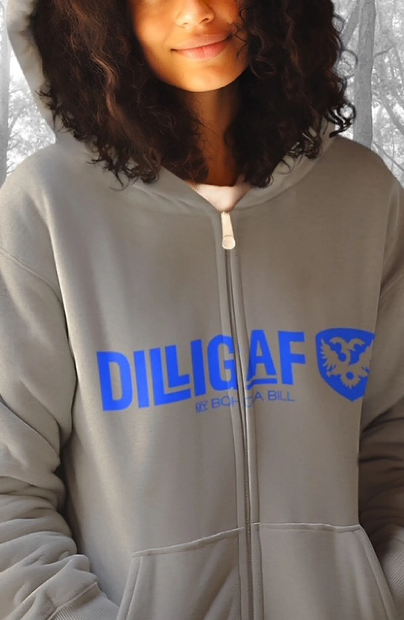 Our Classic DILLIGAF Neon Zip Up Hoodie