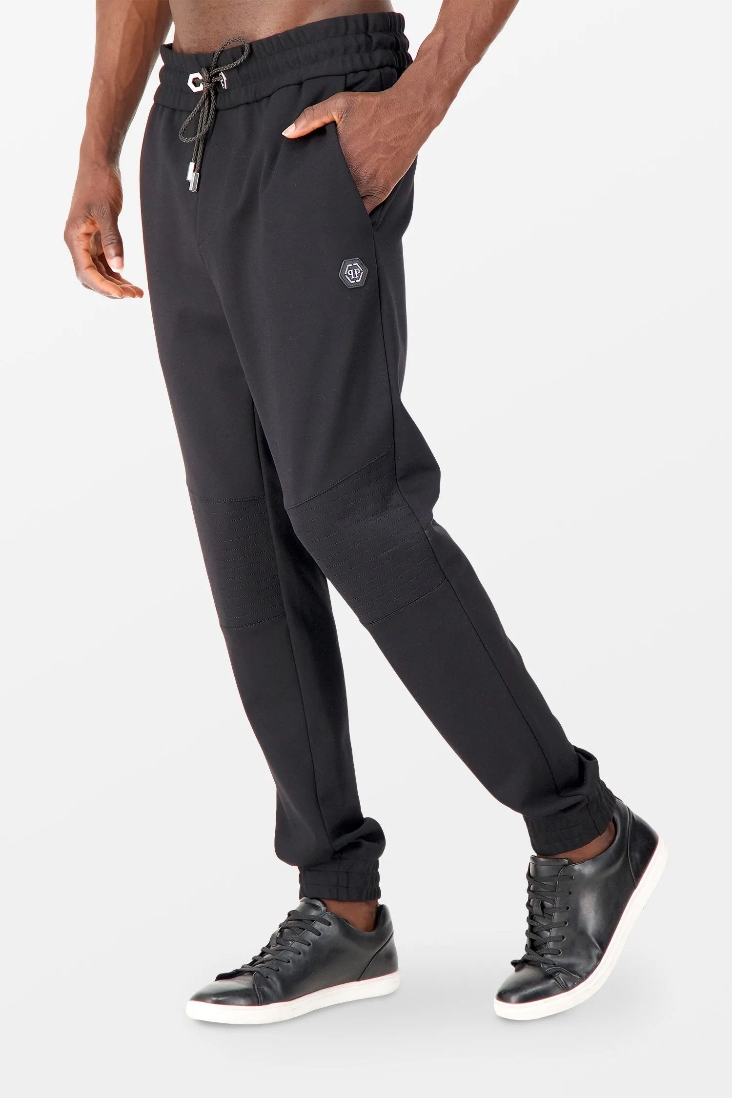 Philipp Plein Black Elegant Long Trousers