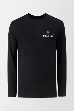 Philipp Plein Black Long Sleeve Iconic Plein T-Shirt