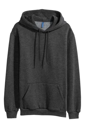 Plain Charcoal Gray Hoodie