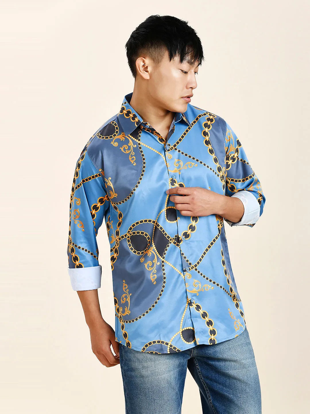 Pushpa 2 Abstract Printed Men's Shirt