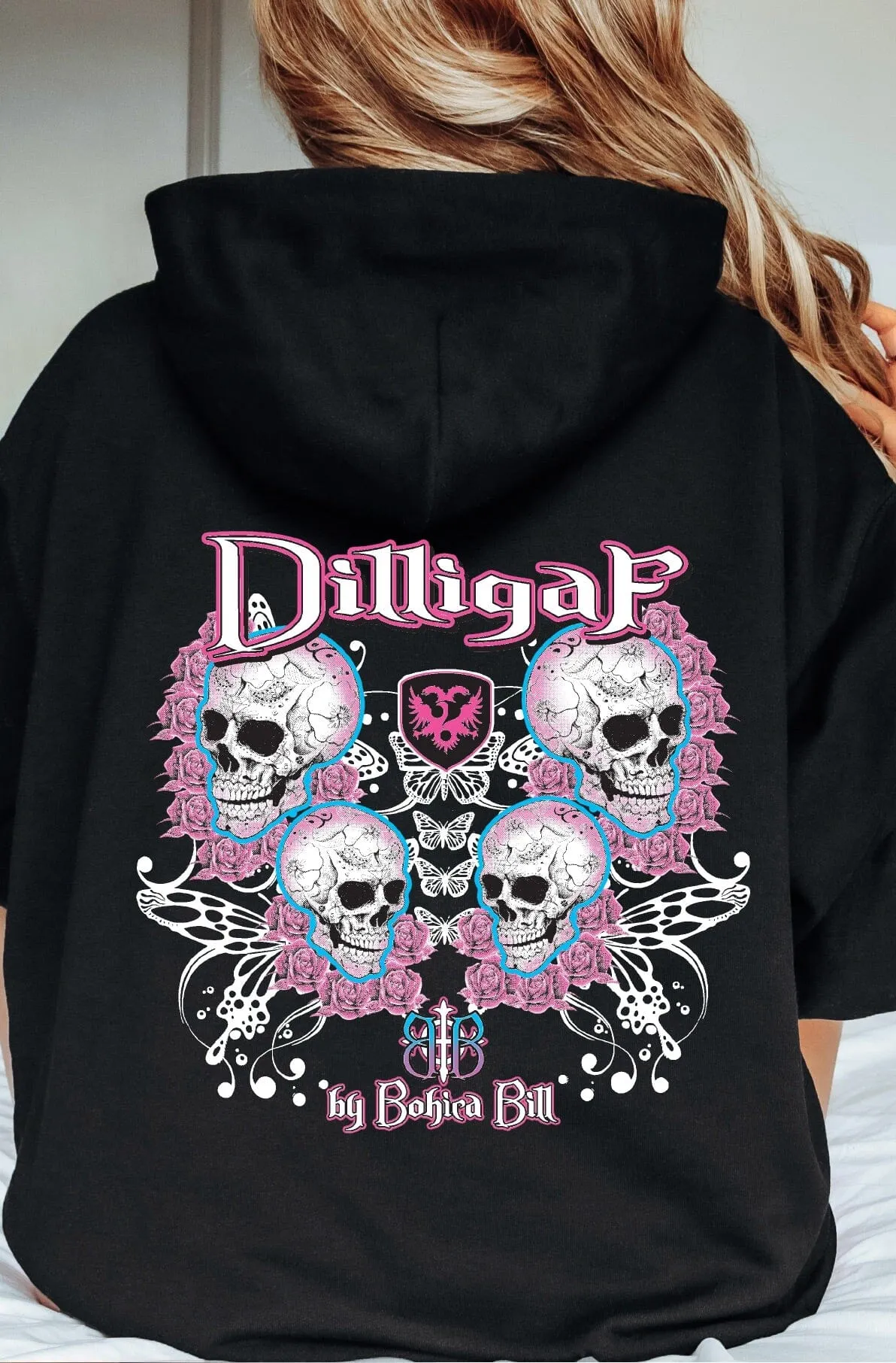 Sexy Skulls Zip Up Hoodie