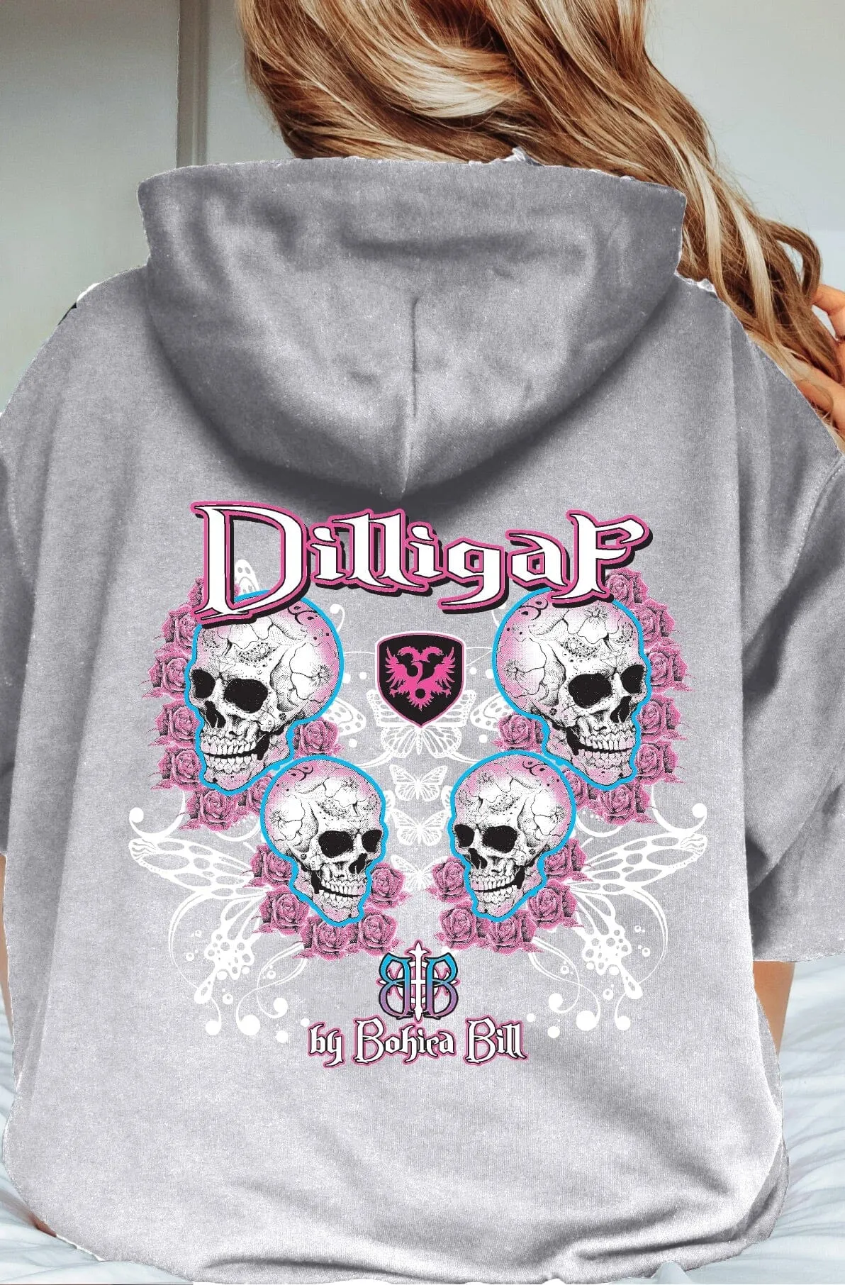 Sexy Skulls Zip Up Hoodie