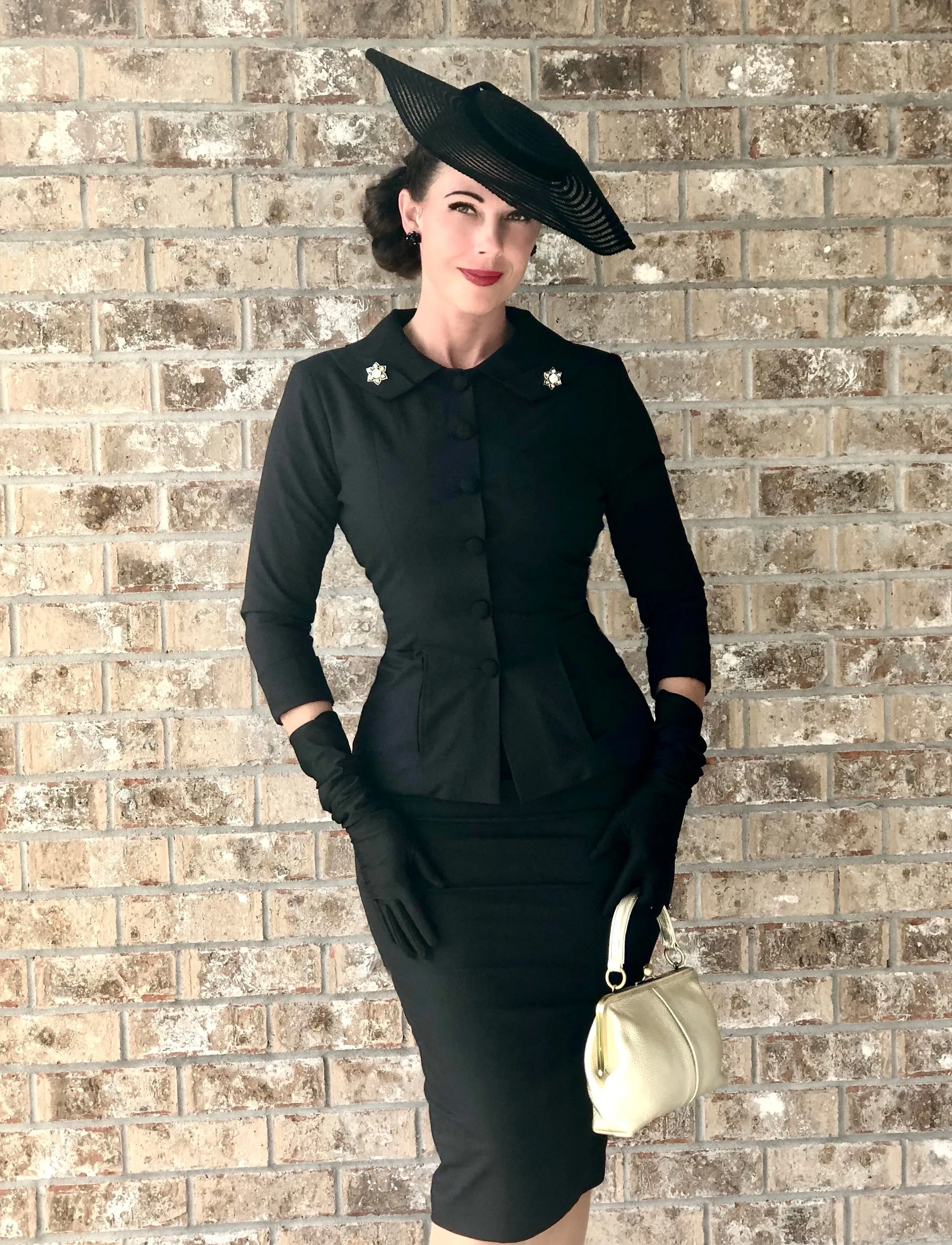 SOPHIA - vintage 1950s suit with pencil skirt