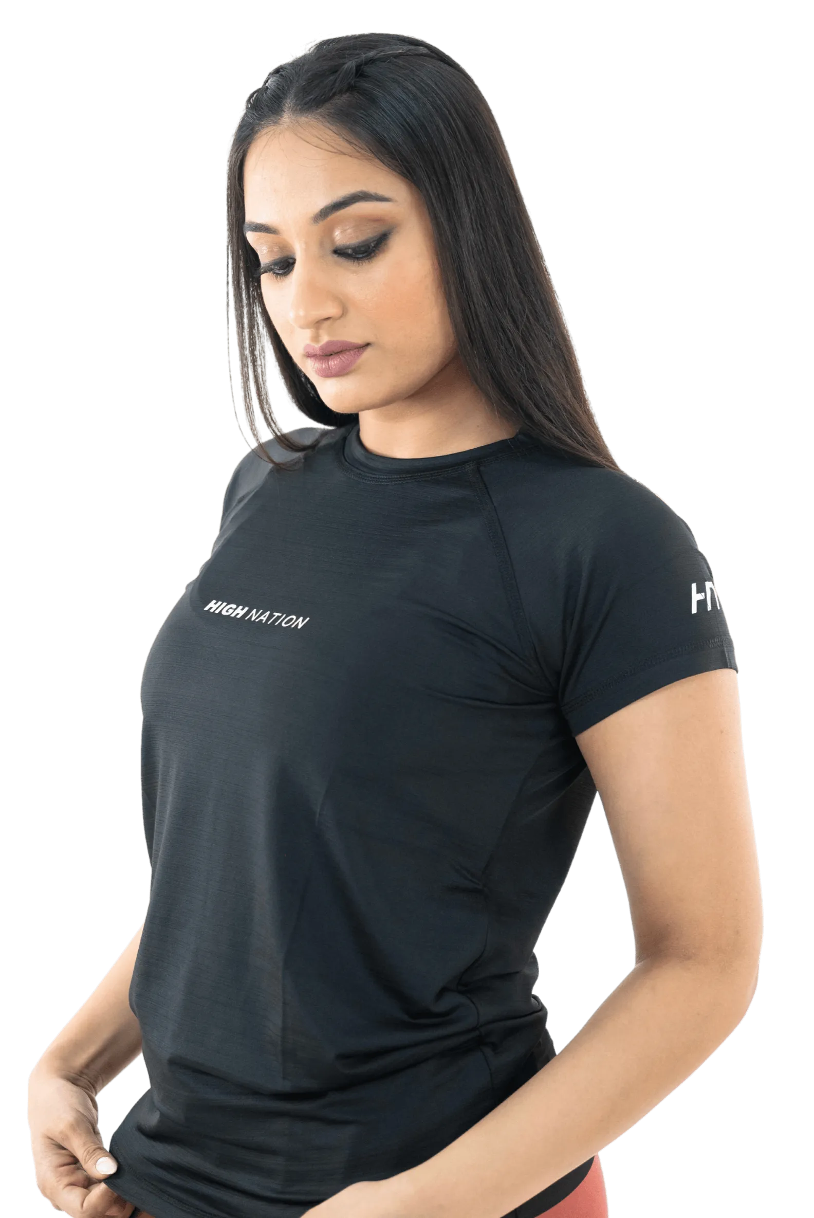 SOuLL Active Black Half Sleeves T-Shirt