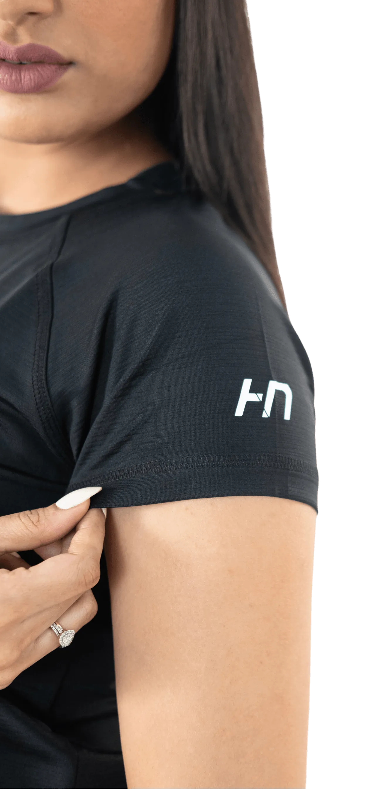 SOuLL Active Black Half Sleeves T-Shirt