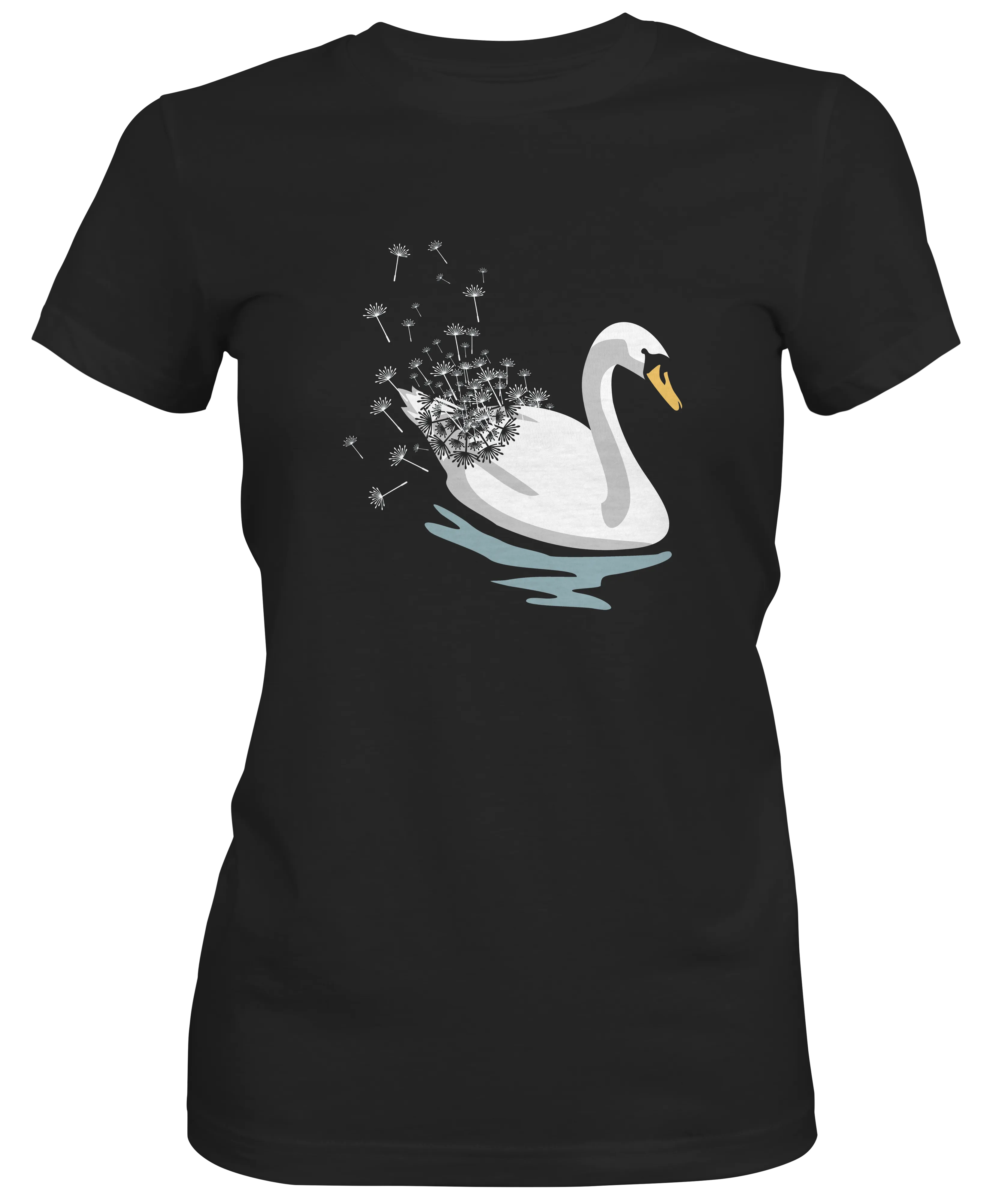 Swan Dandelion Graphic Women's T-shirt