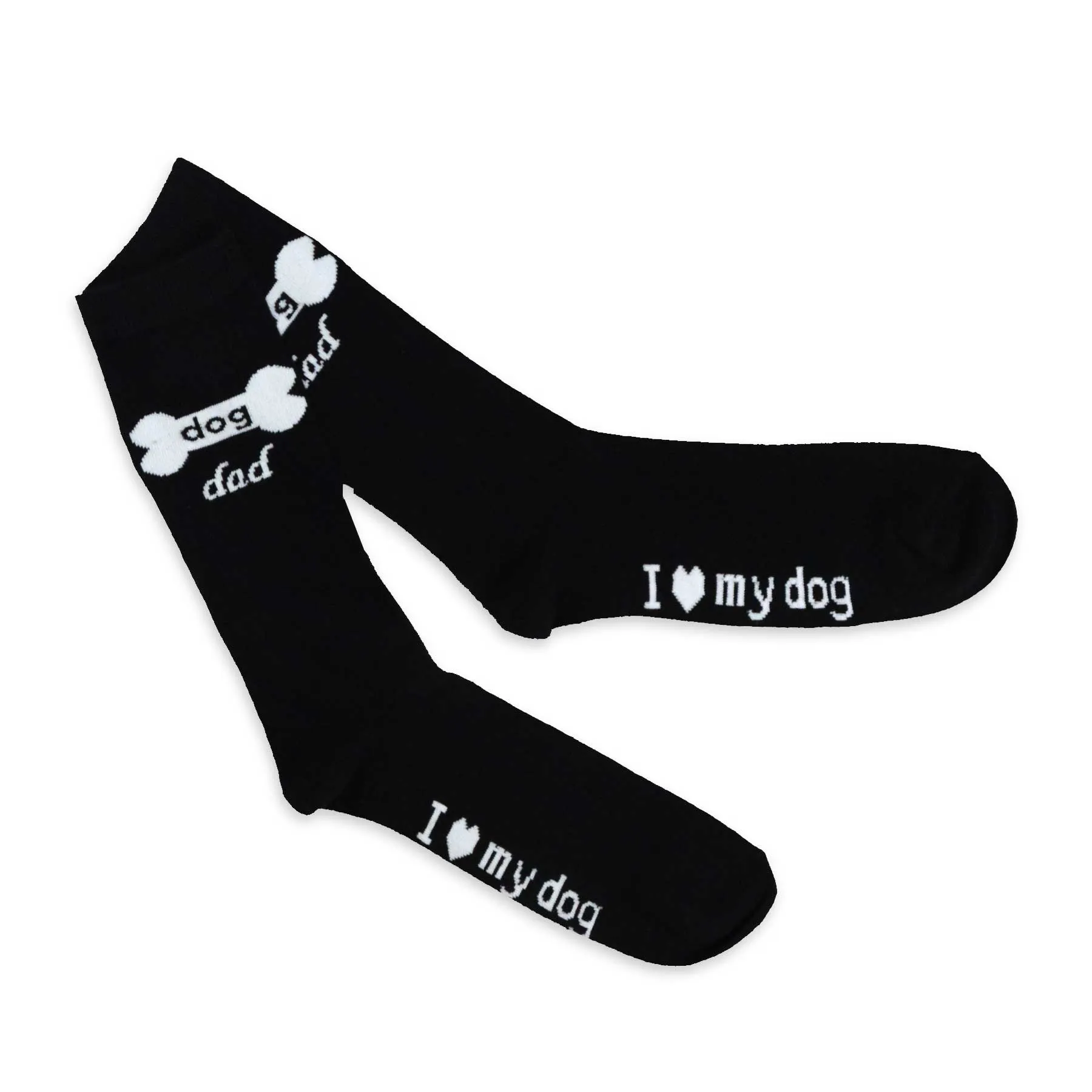 TeeHee Socks Women's Novelty Cotton Crew Dog Mom and Dad 3-Pack (10939)