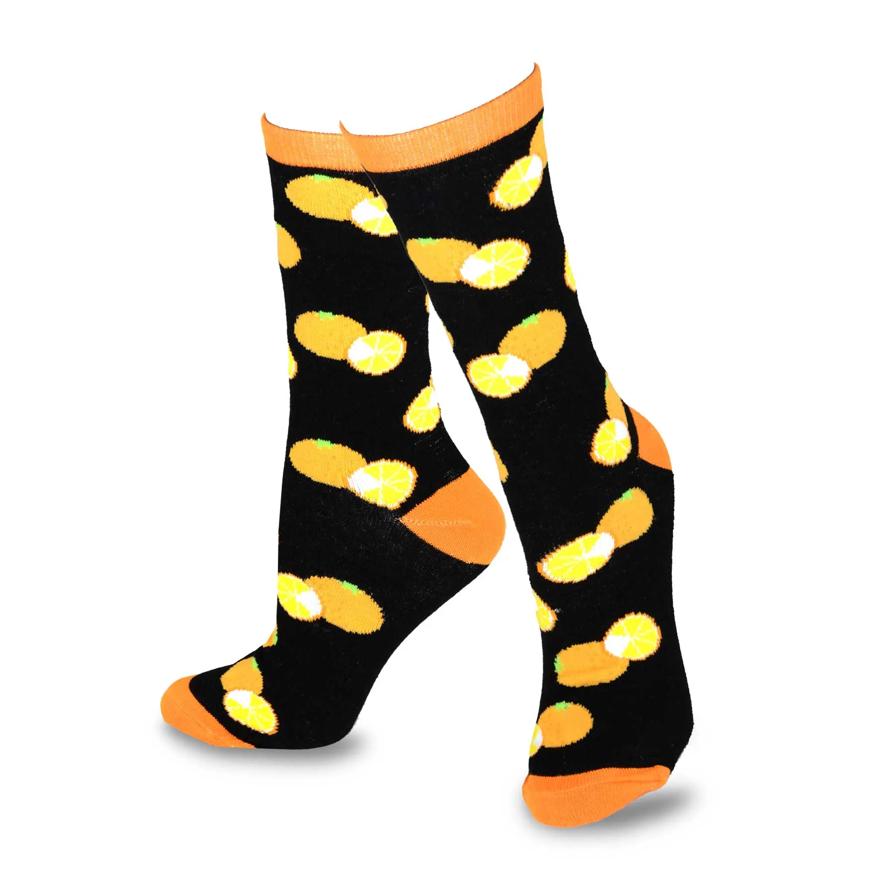 TeeHee Socks Women's Novelty Cotton Crew Fruits 4-Pack (11432)