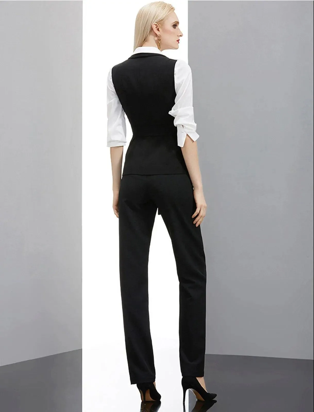 Three Piece Pantsuit Business Pant Suit