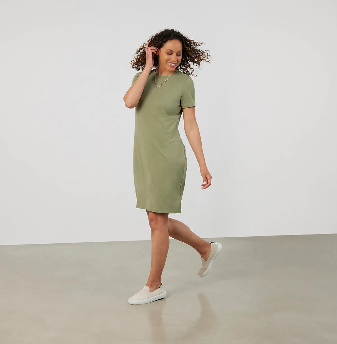 Threshold T-Shirt Dress Petite Fit - Sage Green