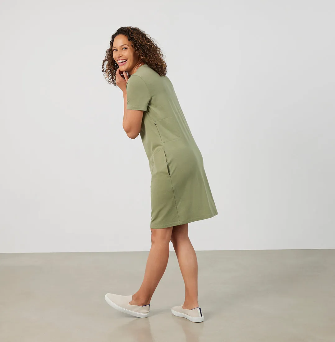 Threshold T-Shirt Dress Petite Fit - Sage Green