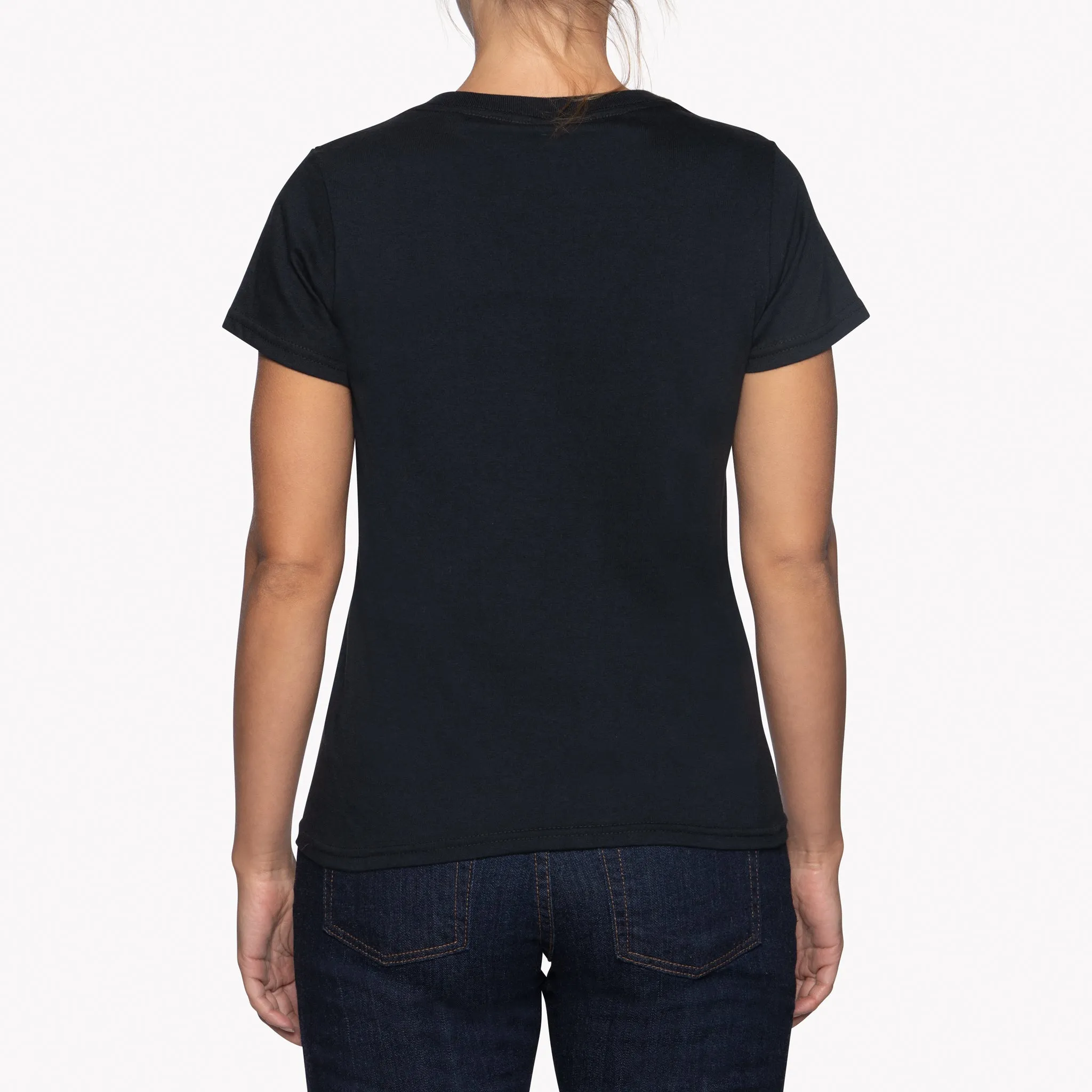 Women's - Circular Knit Ballet Tee - Double Ring-Spun Cotton - Black