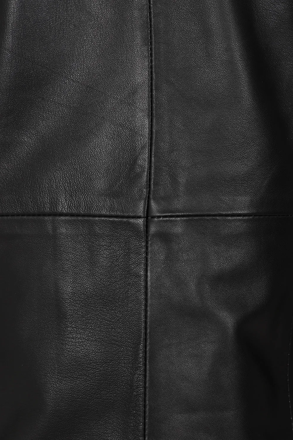 Women's Classic Black Real Leather Jacket - LIZZY