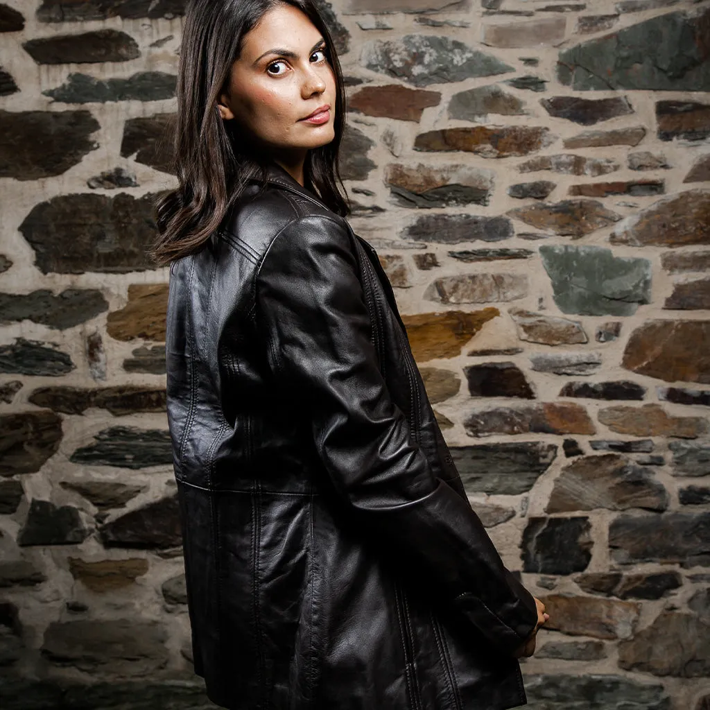 Women's Leather Coat | KC Leather Signature Range - Bardeau