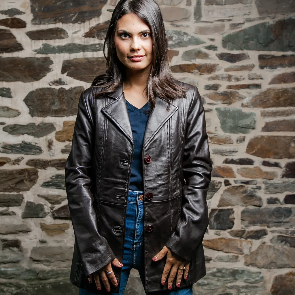 Women's Leather Coat | KC Leather Signature Range - Bardeau