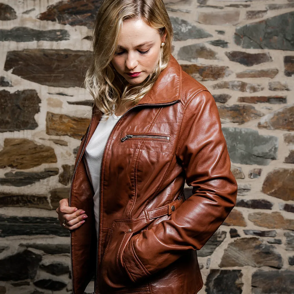 Women's Leather Coat | KC Leather Signature Range - Florence